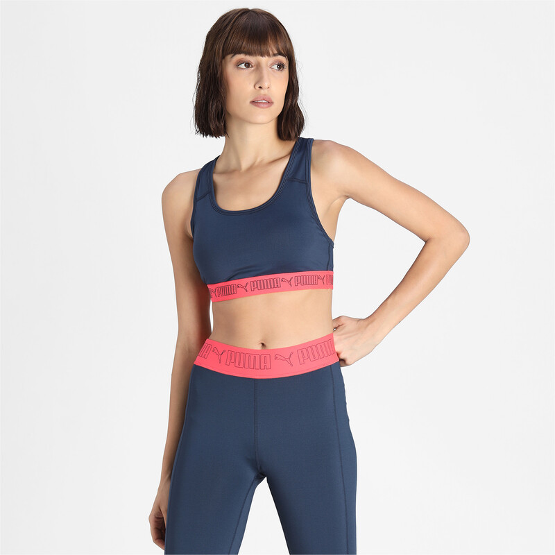 

Women's PUMA Mid Elastic Padded Training Bra, Spellbound