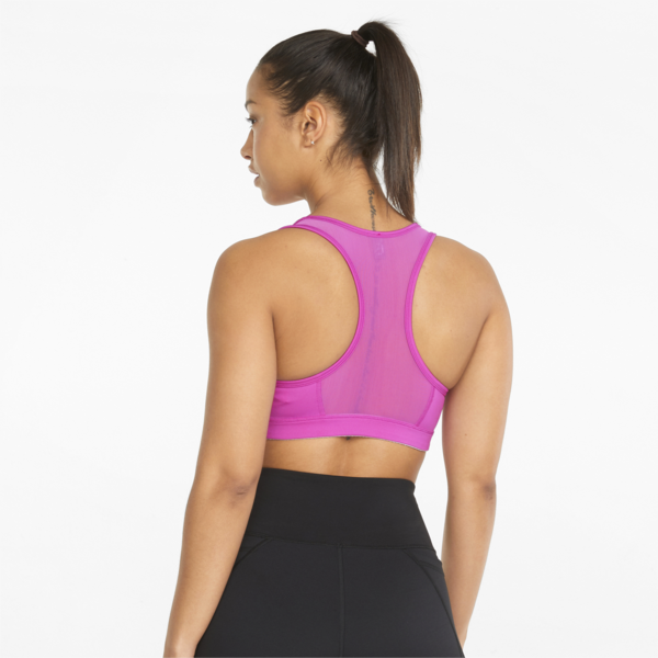 Mid Impact 4Keeps Training Bra, Deep Orchid-Puma Black-CAT, large-ZAF