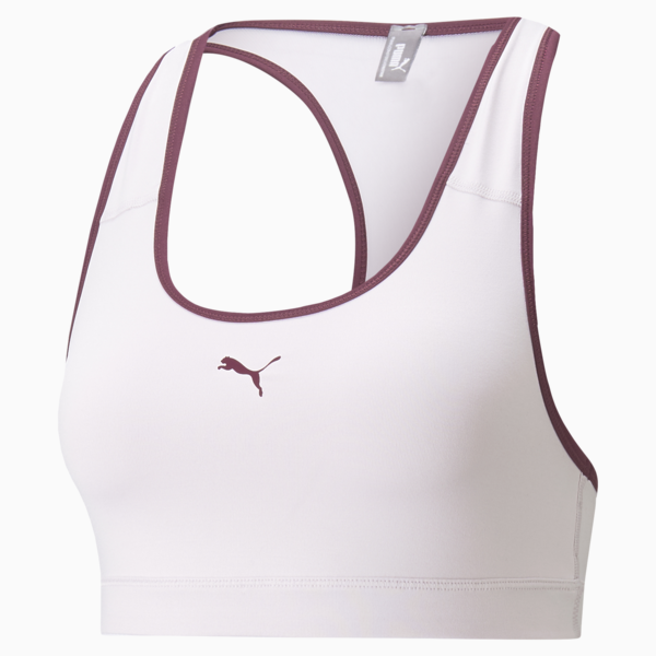 Mid Impact 4Keeps Training Bra, Lavender Fog-Grape Wine-PUMA, large-ZAF