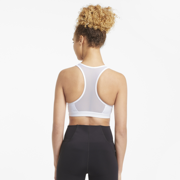 Mid Impact 4Keeps Women's Training Bra, Puma White-black BIG CAT, large-MEX