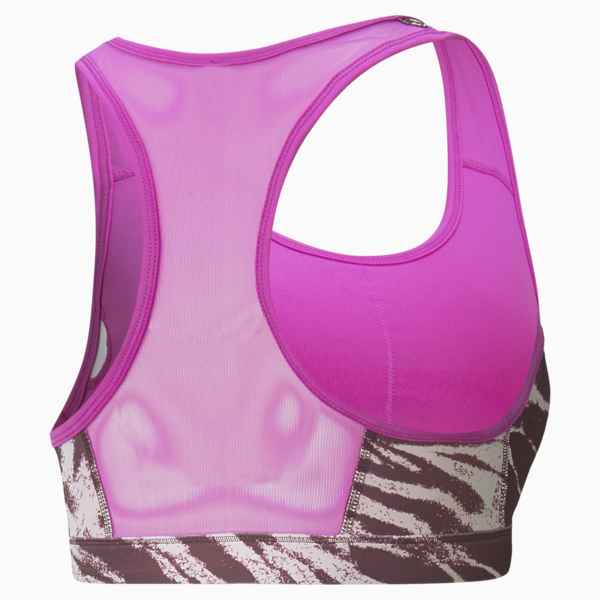 Mid 4Keeps Graphic  Training Bra, Deep Orchid-Multi print, large-ZAF