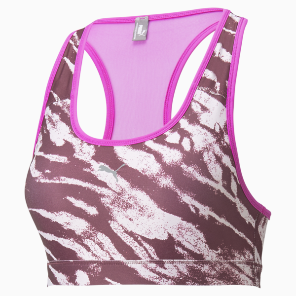 Mid 4Keeps Graphic  Training Bra, Deep Orchid-Multi print, large-ZAF