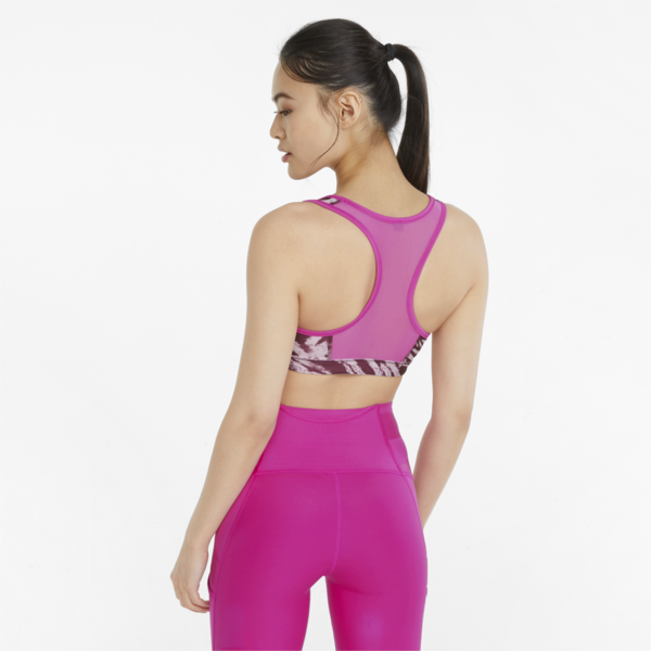 Mid 4Keeps Graphic  Training Bra, Deep Orchid-Multi print, large-ZAF