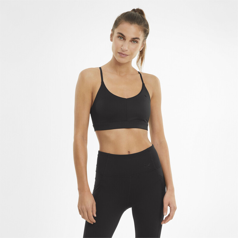 

Women's PUMA Low Impact Strappy Training Bra, Black