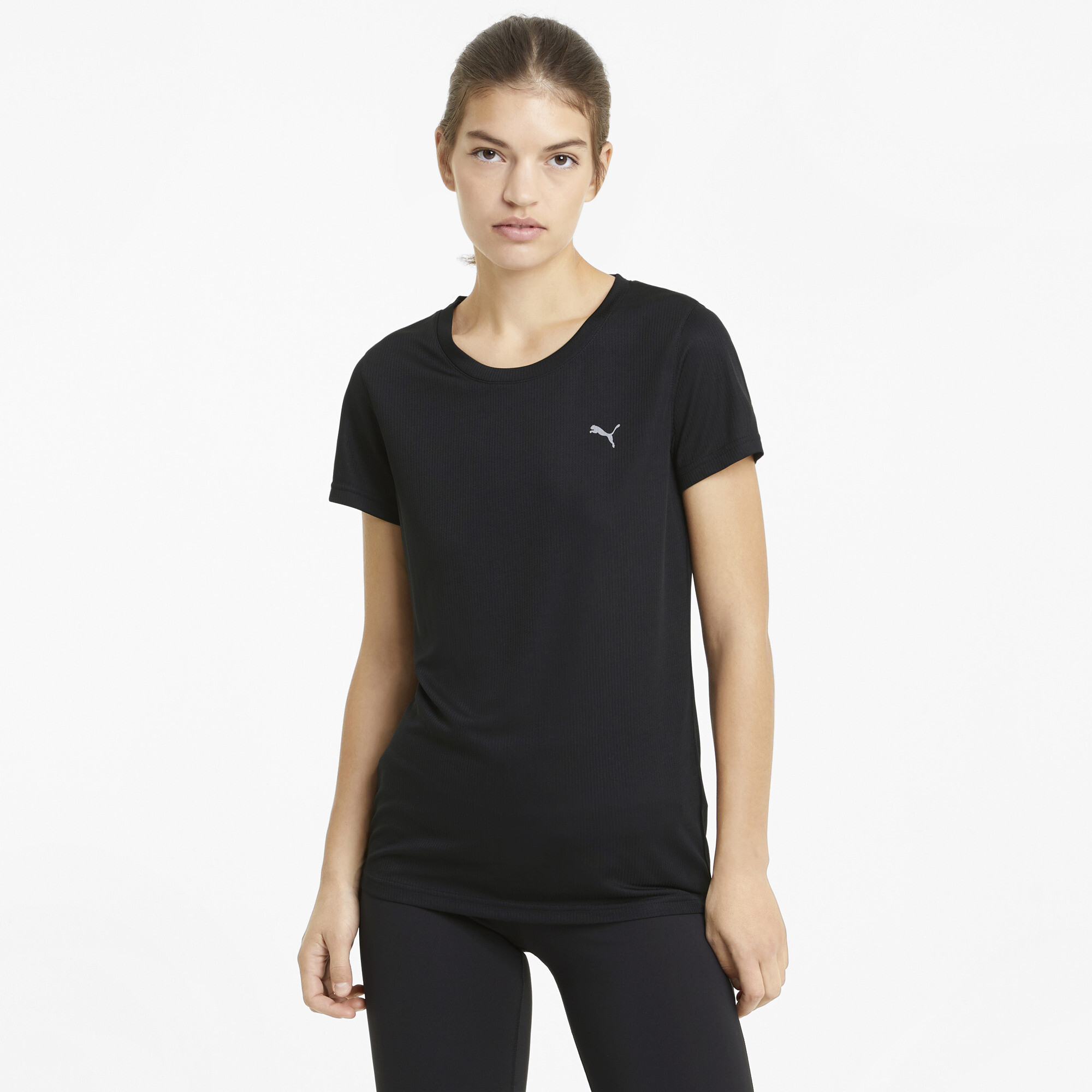 Puma Performance Trainings-T-Shirt Damen | Mit Plain | Black | Größe: M