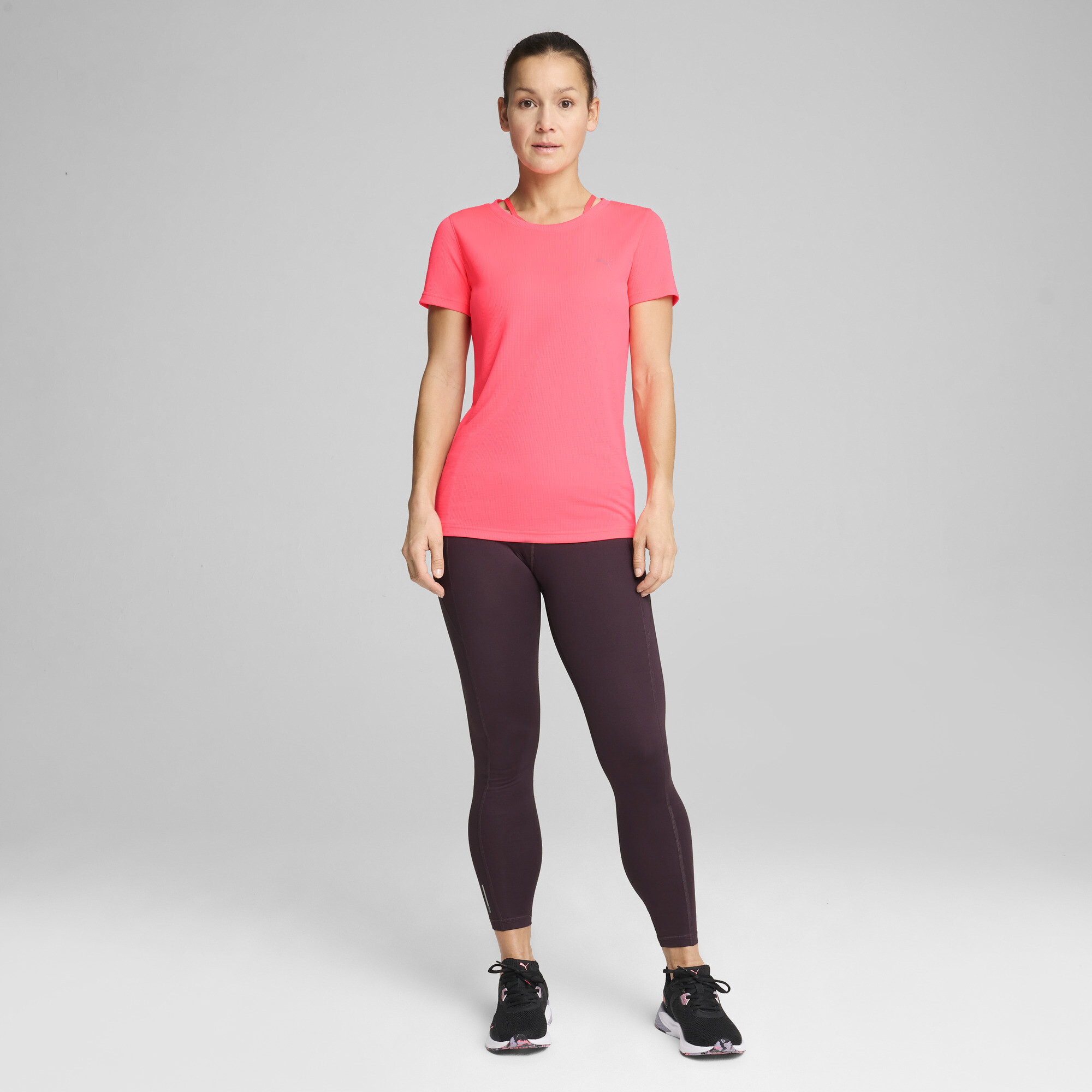 Women's Puma Performance Training T-Shirt, Pink, Size S, Clothing