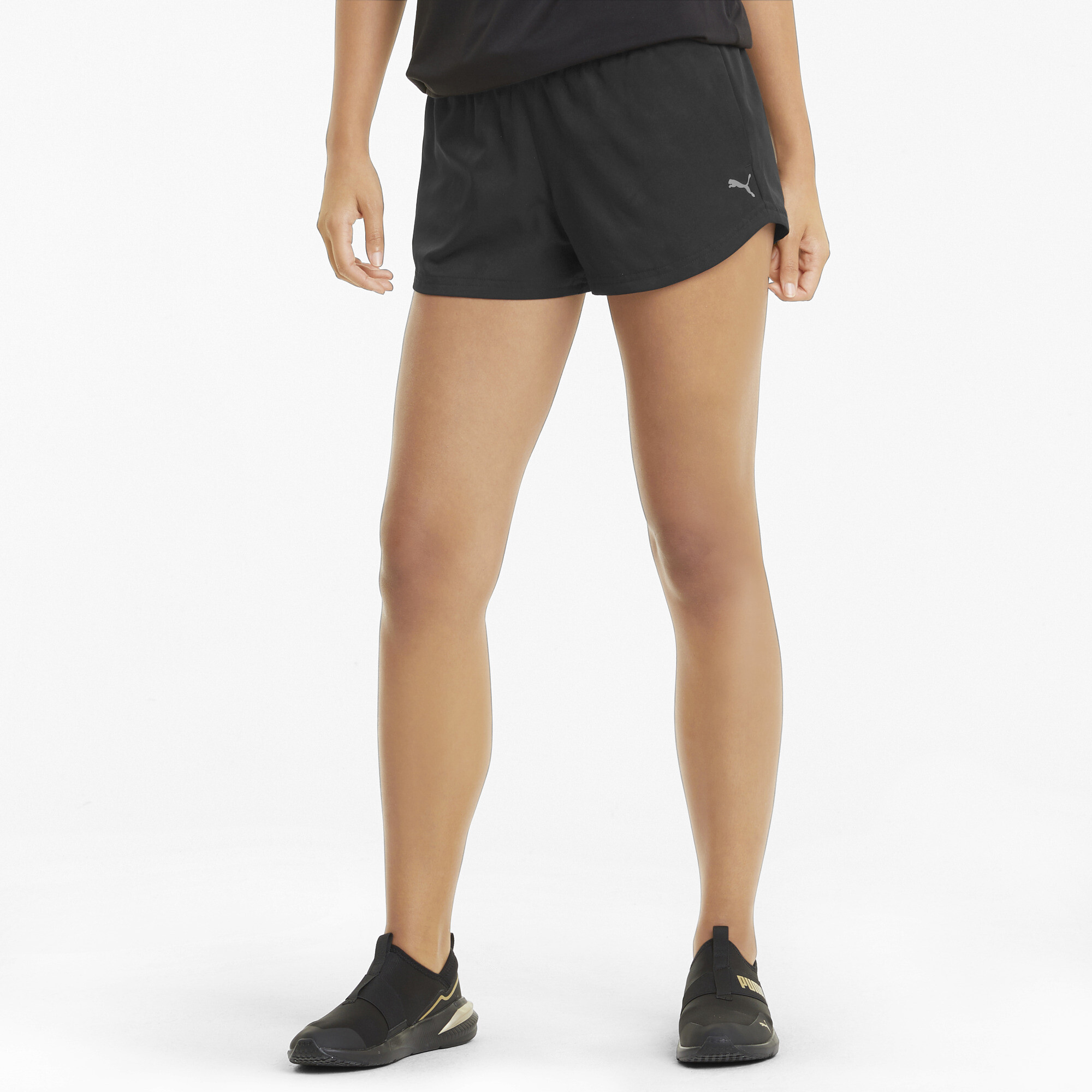 Puma Performance 3" Gewebte Trainingsshorts Damen | Mit Plain | Black | Größe: L