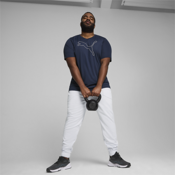 Performance Cat Training Tee Men, Club Navy, large-ZAF