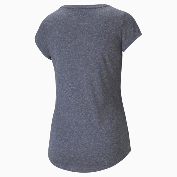 Performance Heather Cat Training Tee Women, Peacoat Heather, large-ZAF