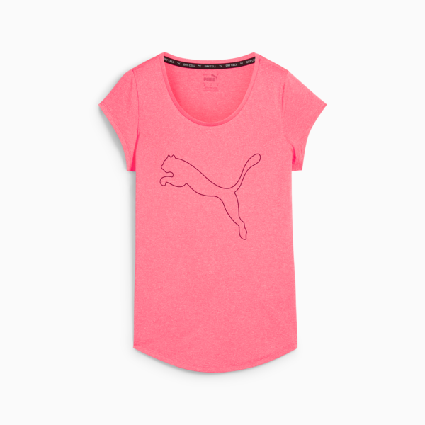 Performance Heather Cat Training Tee Women, Sunset Glow Heather, large-ZAF