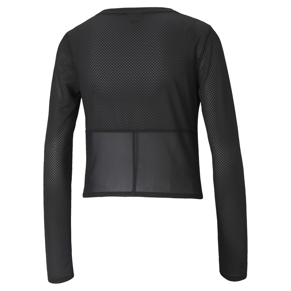 фото Топ с длинным рукавом mesh long sleeve women's training top puma