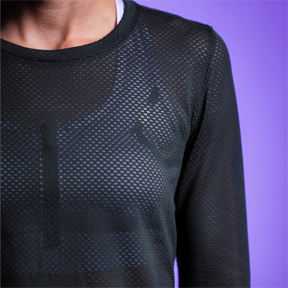 фото Топ с длинным рукавом mesh long sleeve women's training top puma