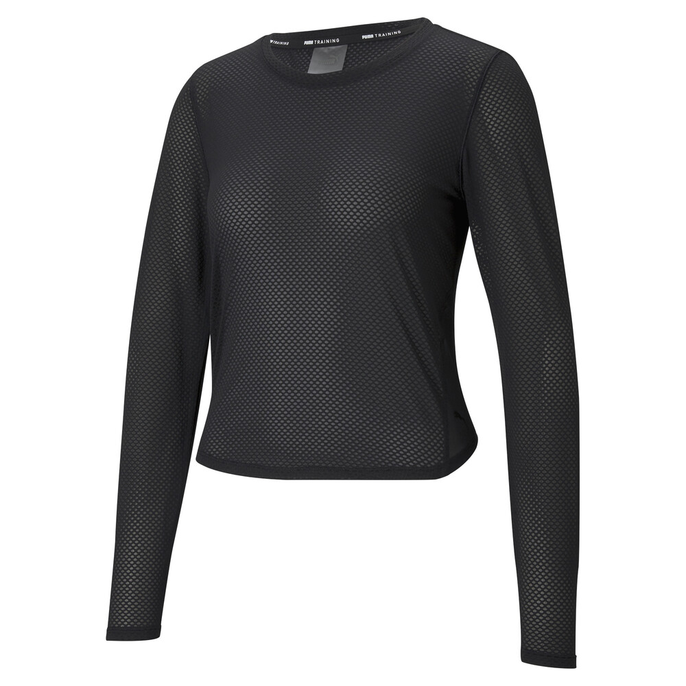 фото Топ с длинным рукавом mesh long sleeve women's training top puma