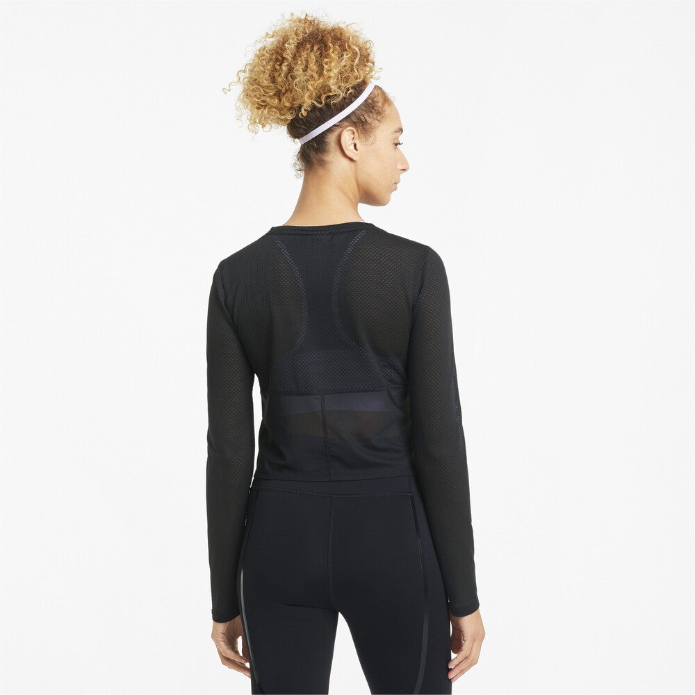 фото Топ с длинным рукавом mesh long sleeve women's training top puma