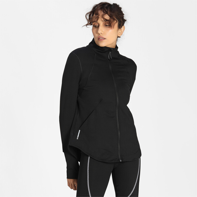 

Women's PUMA Studio Full Zip Knitted Jacket, Black