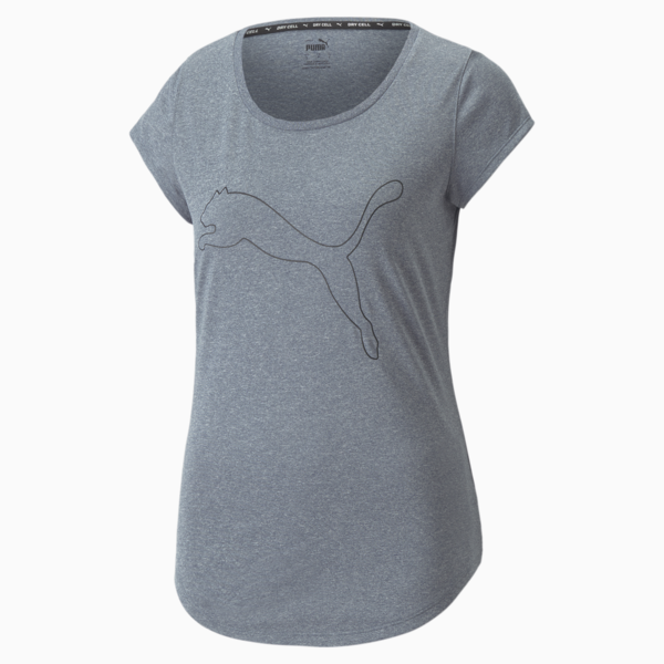 Playera Performance Heather para Mujer, Evening Sky Heather, large-MEX