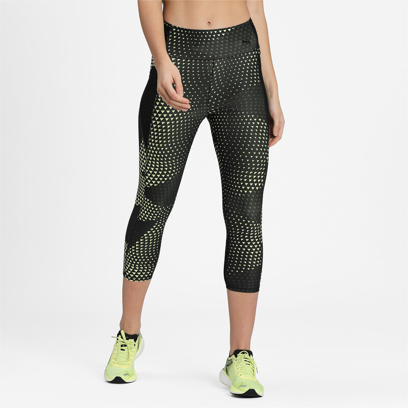 

Women's PUMA Favourite AOP 3/4 Training Slim Tights, Yellow