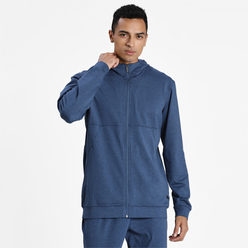 

Men's PUMA Hooded Training Jacket, Black/gray/blue