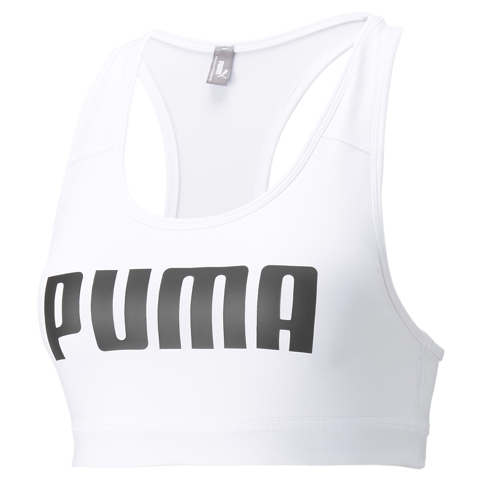 38%OFF！ プーマ ウィメンズ トレーニング 4キープ グラフィック ブラトップ ミディアムサポート ウィメンズ Puma White-BLACK PUMA ｜PUMA.comの画像
