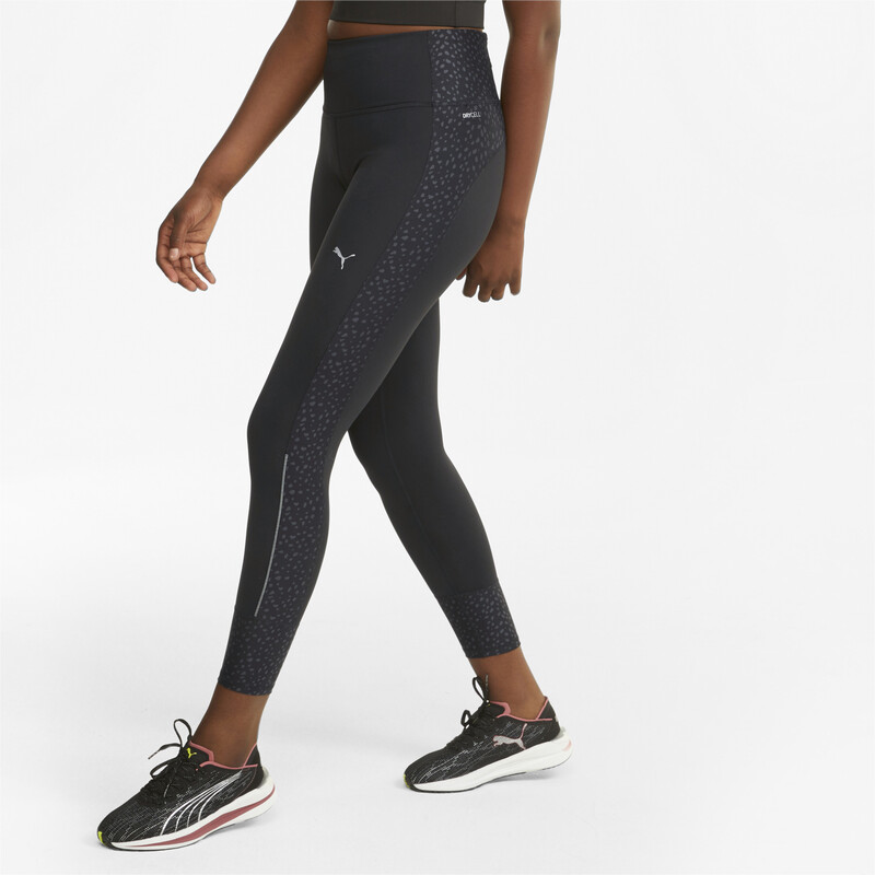 

Women's PUMA RUN Graphic 7/8 Running Slim Tights, Black