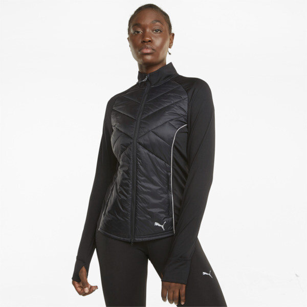 Puma Elevated Padded Women's Running Jacket In Black, Size Xs