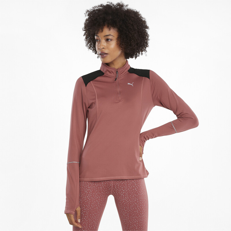 

Women's PUMA RUN 1/2 Zip Winterized Sweat Shirt, Black