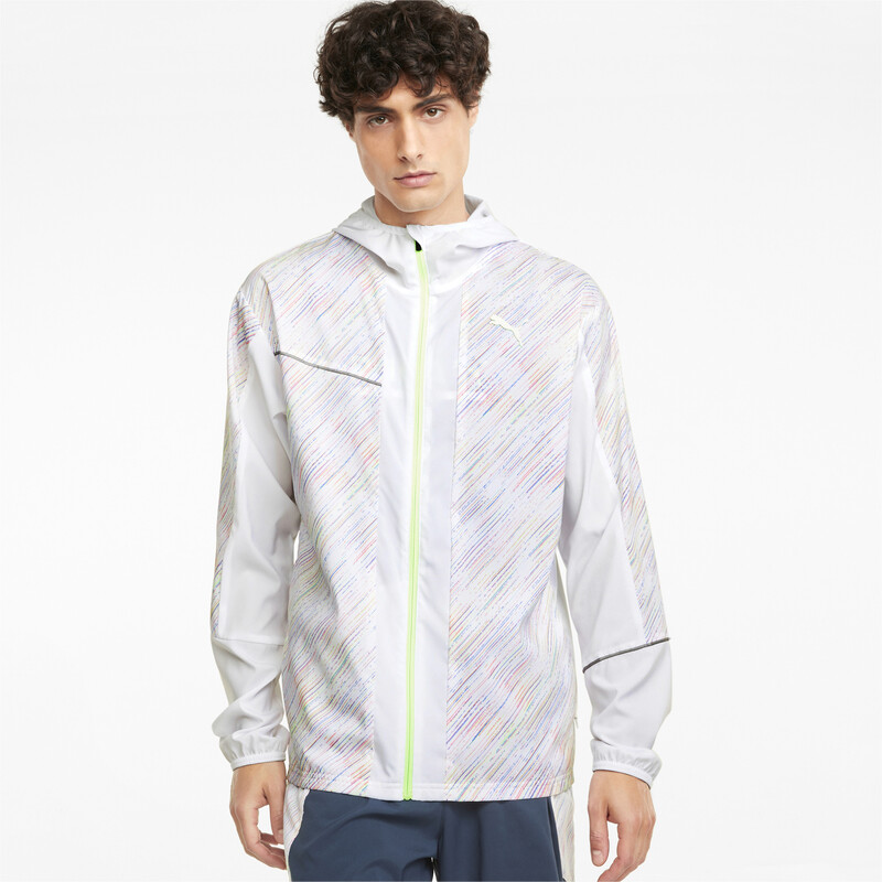 

Men's PUMA RUN Graphic Hooded Running Jacket