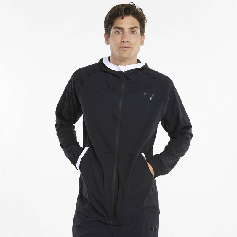 

Men's PUMA Vent Woven Training Jacket, Black