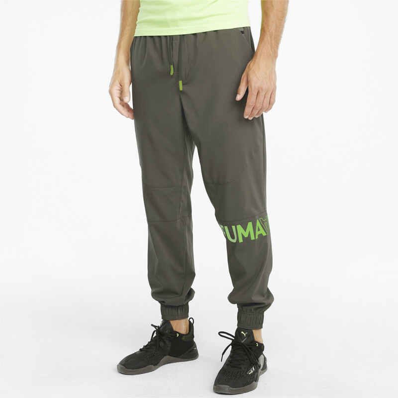 Men's PUMA Woven Training Joggers, Gray