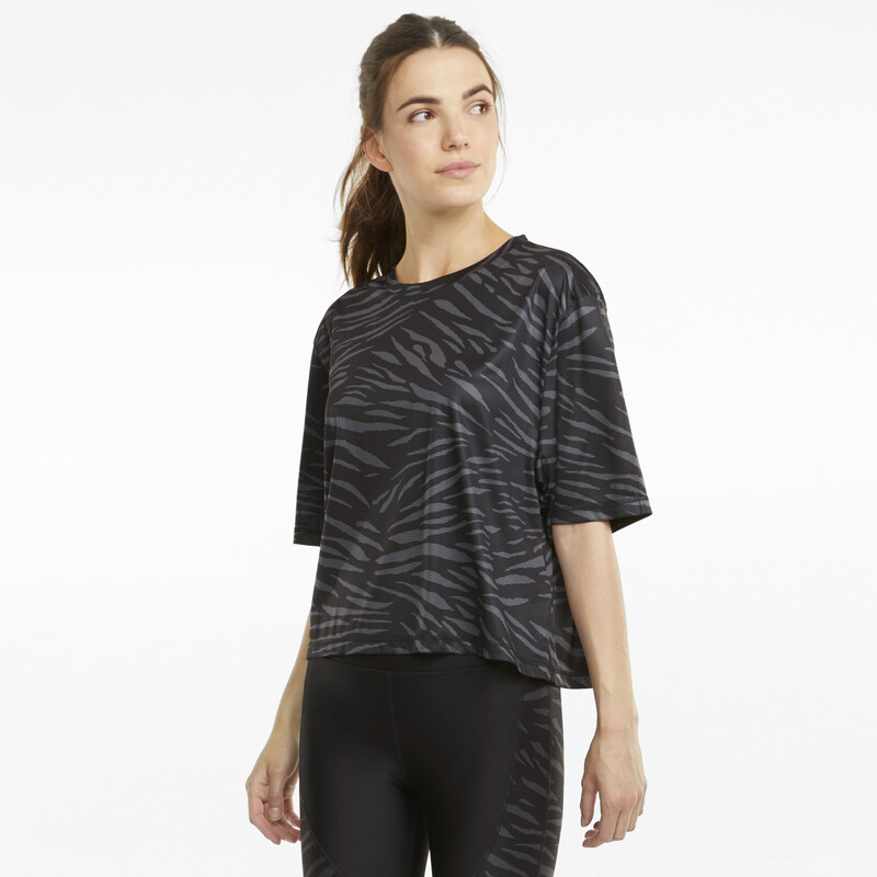 

Women's PUMA Performace All Over Print Relaxed Fit T-Shirt, Black