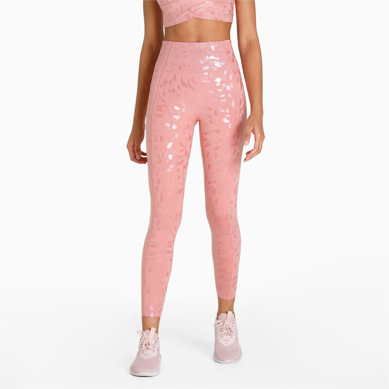 

Women's PUMA Forever Luxe Graphic Slim Tights, Pink