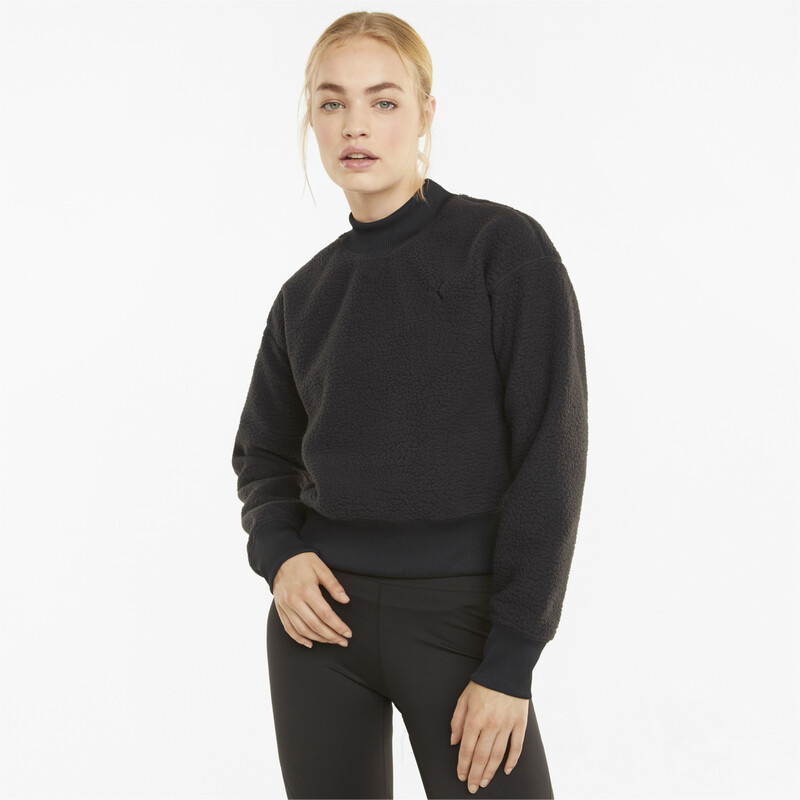 

Women's PUMA Sherpa Training Shweat Shirt, Black