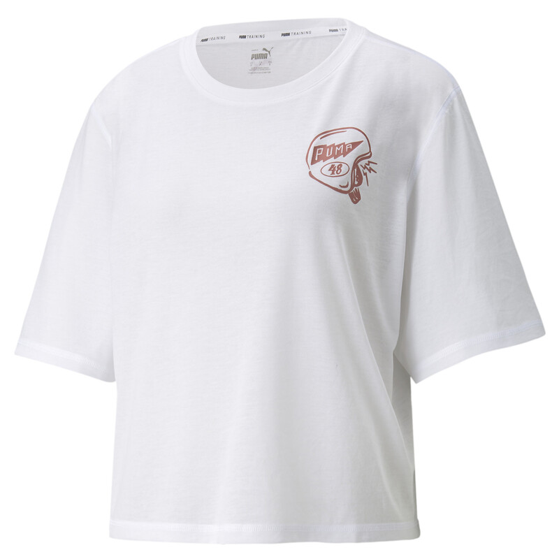 

Women's PUMA Perforated Moto Boxy Relaxed Fit Loose T-Shirt