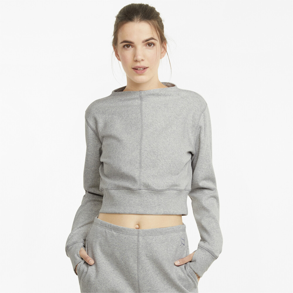 фото Футболка с длинным рукавом exhale mock neck ribbed long sleeve women's training tee puma