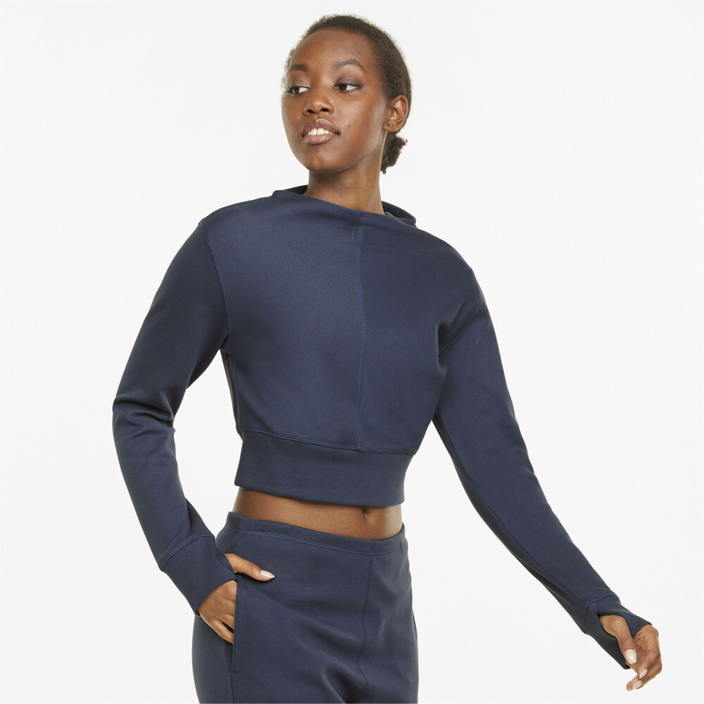 фото Футболка с длинным рукавом exhale mock neck ribbed long sleeve women's training tee puma