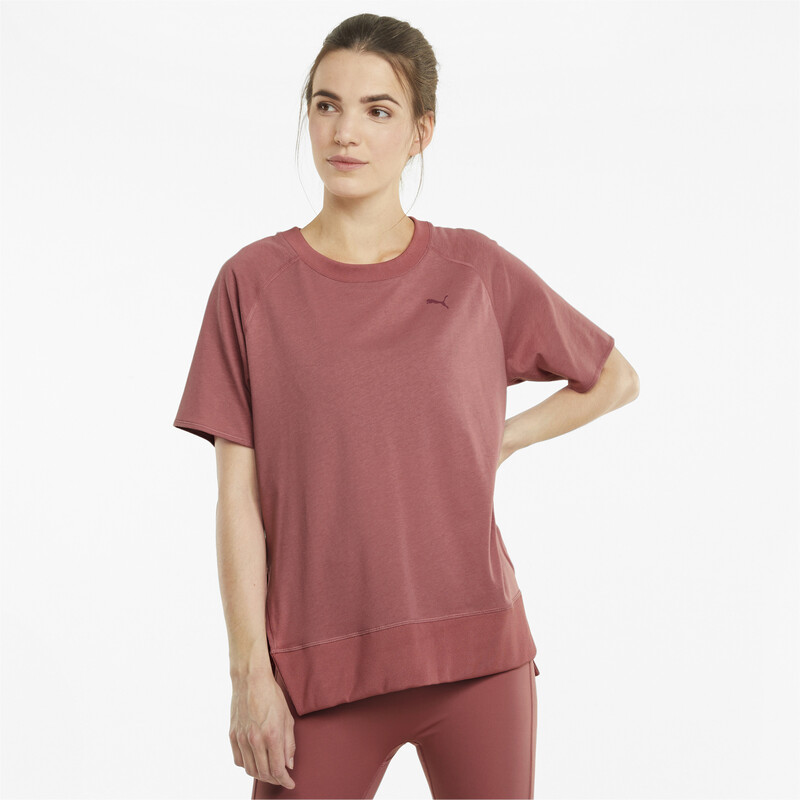 

Women's PUMA Studio Trim Relaxed Fit Ribbed T-Shirt