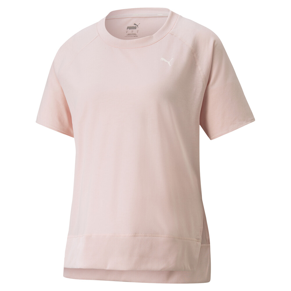 фото Футболка studio relaxed ribbed trim women's training tee puma