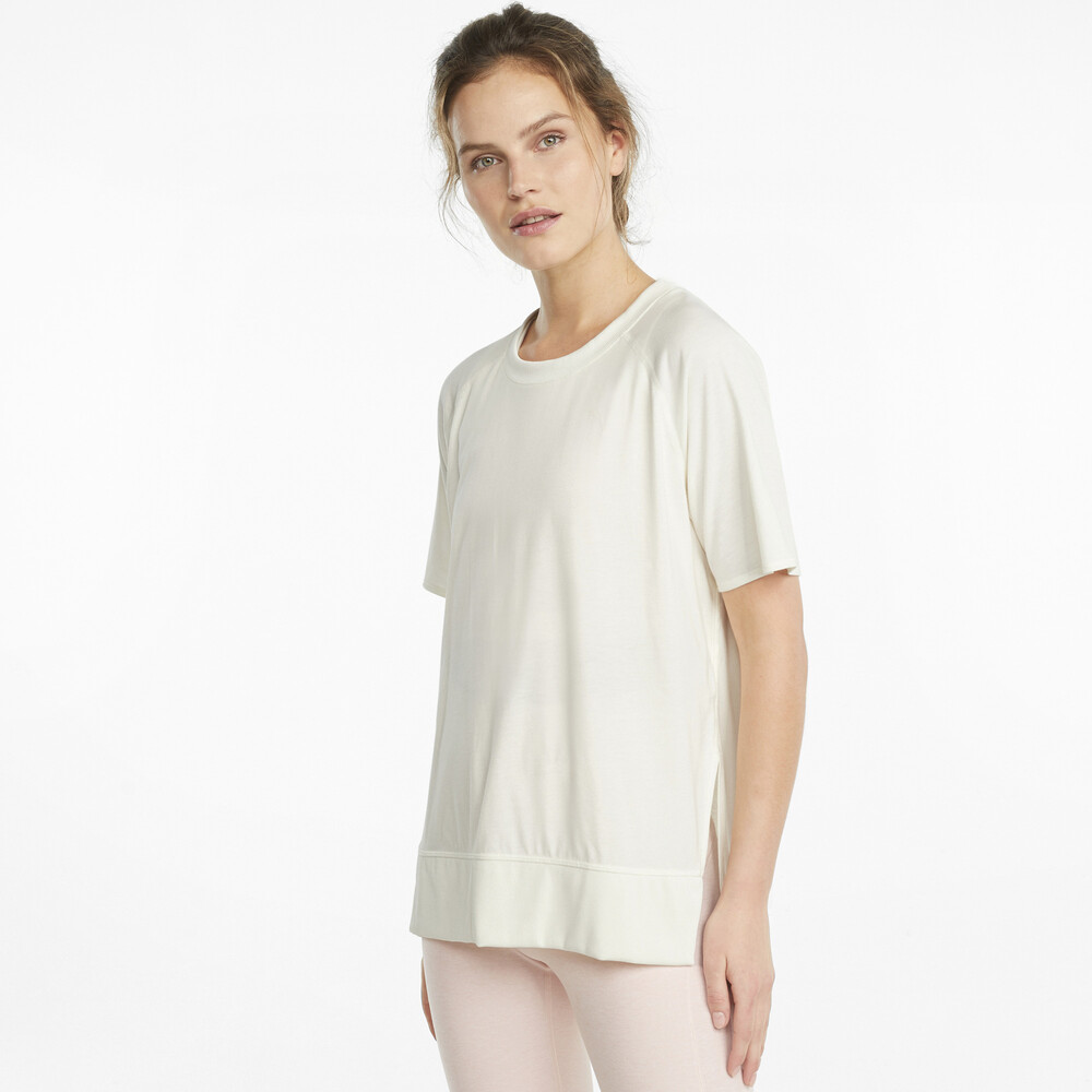 фото Футболка studio relaxed ribbed trim women's training tee puma