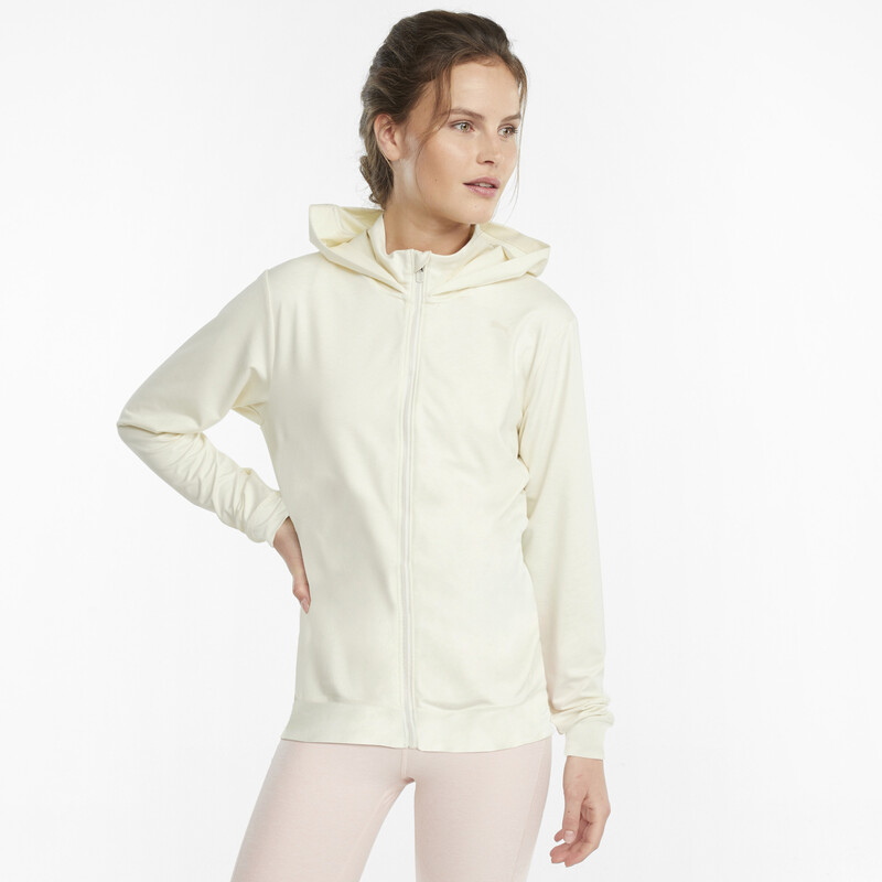 

Women's PUMA Studio Yogini Full-Zip Woven Jacket, Gray