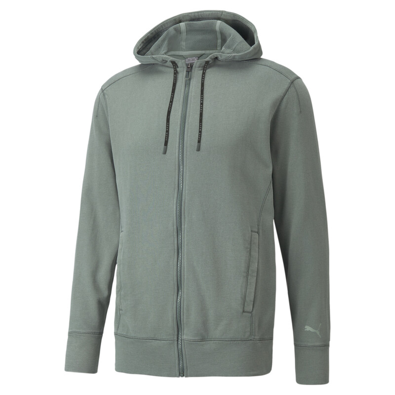 

Men's PUMA Studio Performance Wash Jacket, Gray/green