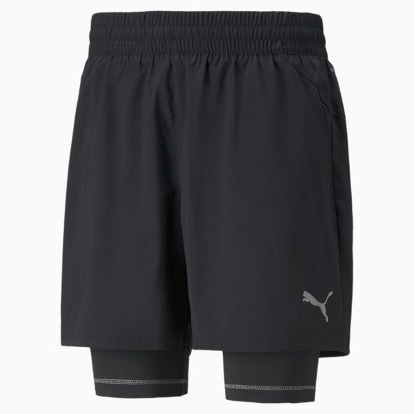 Graphic 2-In-1 5” Men’s Running Shorts, Puma Black-Puma Black, large-MEX
