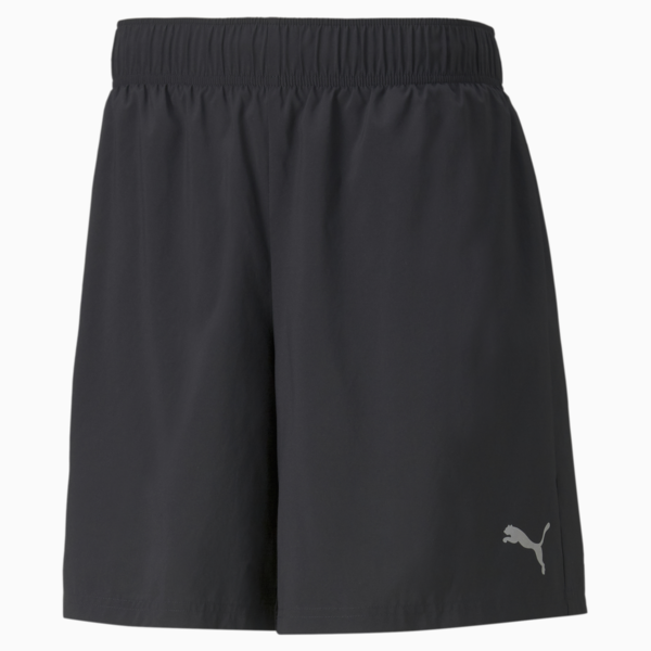 Favourite 2-in-1 Men's Running Shorts, Puma Black-Green Glare, large-MEX