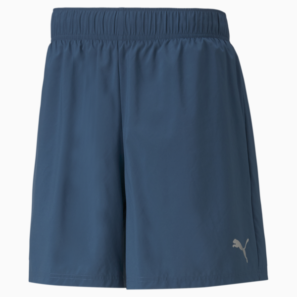 Short de running 2 en 1 Favourite para hombre, Intense Blue-Mineral Yellow, large-ARG
