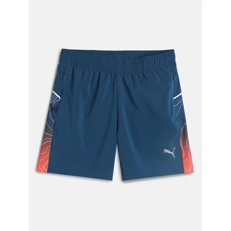

PUMA X One8 Boy's Regular Fit Woven Shorts, Black/blue