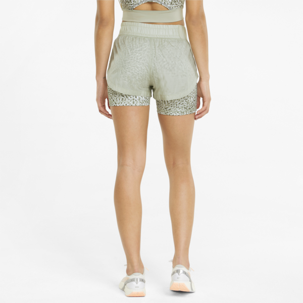 Marathon 2-in-1 Woven Women's Running Shorts, Spring Moss, large-ZAF
