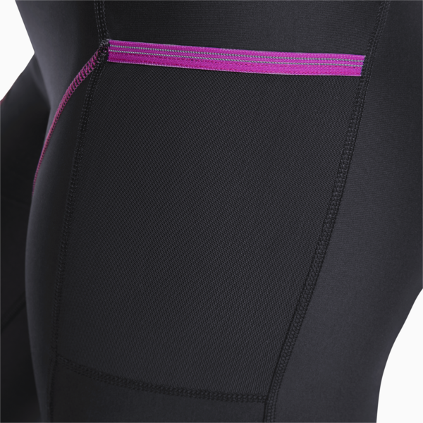 Marathon High Waist Full-Length Women's Running Leggings, Puma Black-Grape Wine, large-ZAF