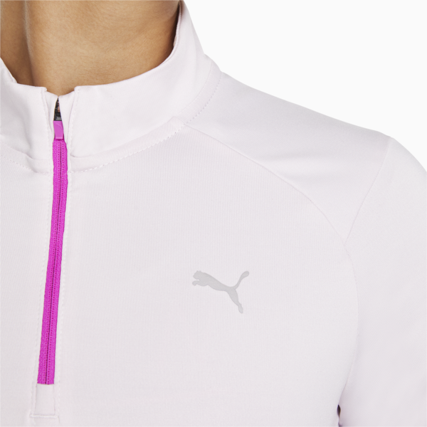 5K Knit Half-Zip Women's Running Top, Lavender Fog, large-ZAF