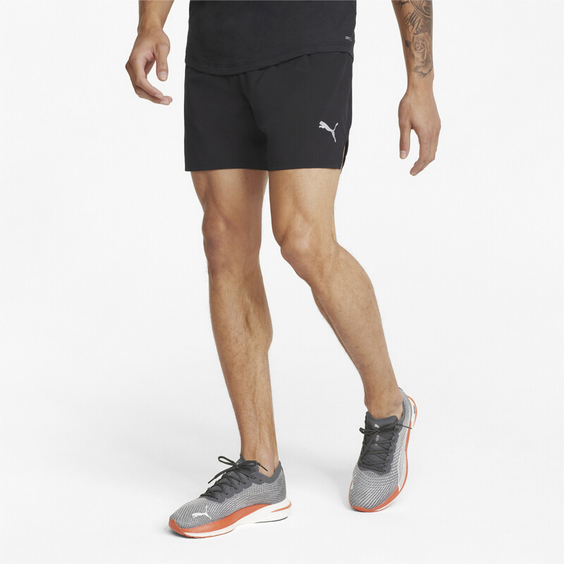 

Men's PUMA Woven 5" Running Shorts, Black