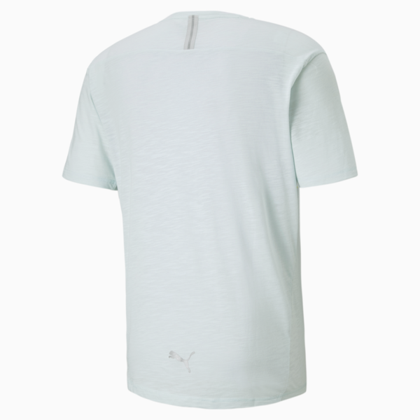 Logo Short Sleeve Men's Running Tee, Nitro Blue, large-ZAF