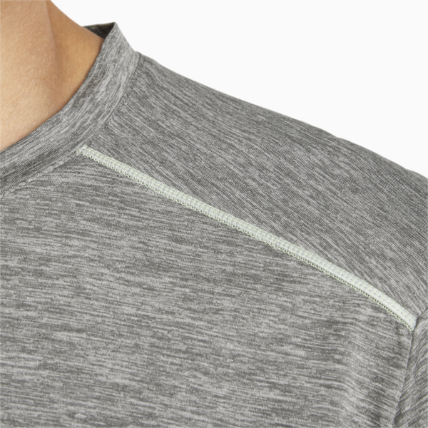 Long Sleeve Men's Running Tee, Medium Gray Heather, large-ZAF